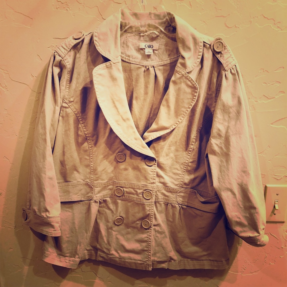 Cute Khaki Cato Jacket Size XL